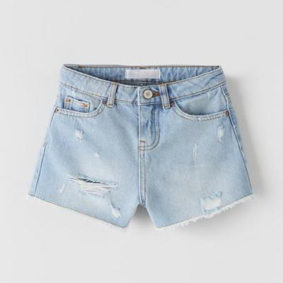 China Girls Summer Breathable High Waisted Denim Shorts Jeans Shorts 2021 New Denim Shorts for sale