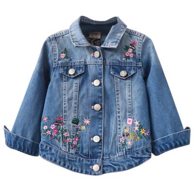 China Breathable Denim Kids Spring Denim Jacket Warm Denim Coat Kids Denim Jacket Light Blue Denim Jacket for sale