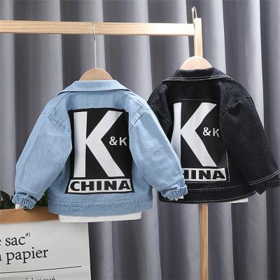 China Sustainable Age Reduction Jeans Jacket Kids Coats Baby Clothing Baby Denim Jacket for sale