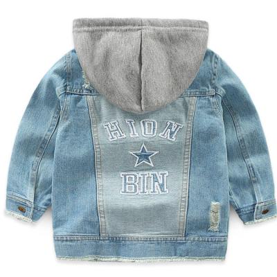 China Sustainable Show Autumn Winter Coat Kids Slim Denim Jacket Customized Kids Denim Jacket for sale