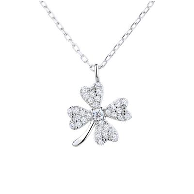 China Simple Drop Shipping Wholesale 925 Sterling Silver Jewelry Hip Hop Pendant Charms Leaf Necklace for sale