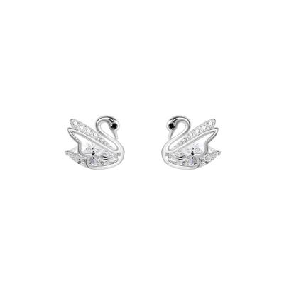 China Drop Shipping Romantic Jewelry Fasion Earrings, 925 Silver Stud Earrings, CZ Bird Earrings for sale