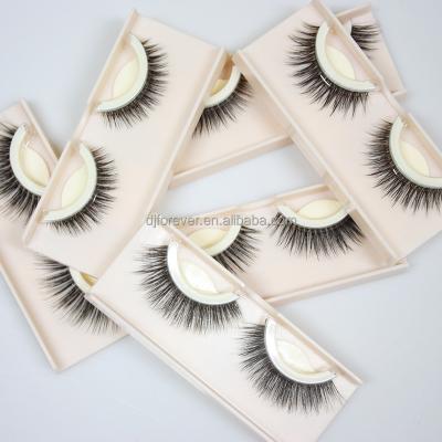 China New Flexible Eyelash (NO Need Glue) Mink Fur /Silk Lash Self Adhesive False Eyelash Strips Lash for sale