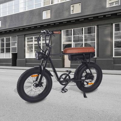 China Aluminum Alloy Electric Fat Bike Bicycle Vintage eBike Cruiser for sale