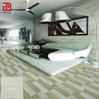 China Rustic Tiles Light Color Wood Rustic Tiles 600*600 Glazed Wood Floor Tiles for sale