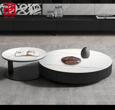 China CLASSIC Round Rustic Porcelain Tiles Stone Table 1350x1350mm for sale