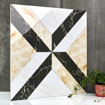 China Glazed metal tiles new morden puzzle tile for porch floor tile ceramic waterjet marble tile for sale