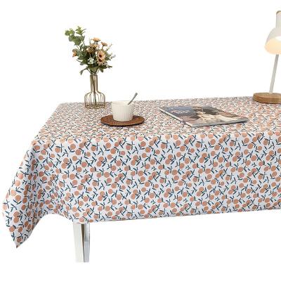 China Table Cover New Design PVC Disposable Tablecloth Printed Customized Tablecloth Flower Waterproof OEM for sale