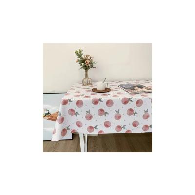 China Disposable Colorful Floral Printed Table Cover PVC Tablecloth Customized Waterproof Tablecloth OEM for sale