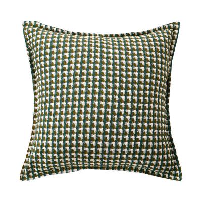 China Folded Grid Tile Cushion Cover Colorful Luxury Cushion Cover For Sofa Chairs Home Decor for sale