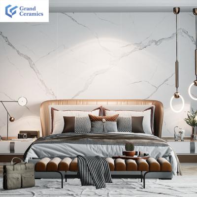 China Modern large size luxury artificial marble slabs agglomerated stone wall tiles for bedroom and living room for sale