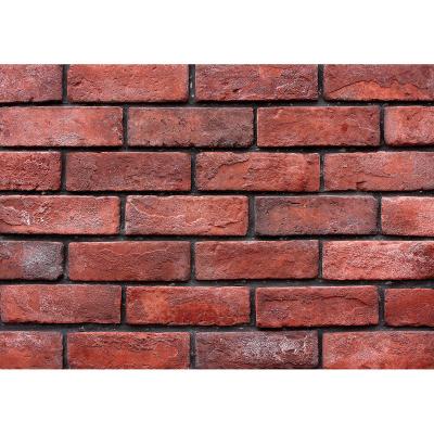 China Easy Installation House Exterior Antique Red Brick For Veneer Tile Artificial Culture Stone For Living Room And Bedroom for sale