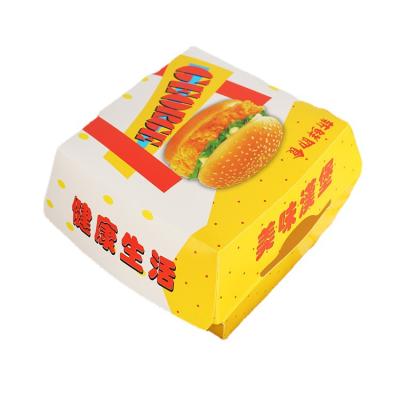 China Amazon Hot Selling Disposable French Fries Hamburger Fry Chicken Food Packaging Box Wrapping Paper Food Packaging Box for sale