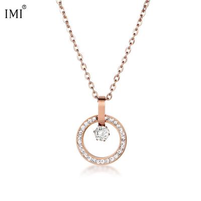 China Europe and America fashion simple goddess necklace clavicle chain necklace titanium steel trim for women for sale