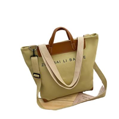 China Wholesale PORTABLE 2021hot selling fashion high capacity simple portable tote bag women handbag for sale