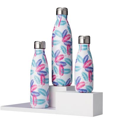 China 500ml/17Oz Durable Sports Water Bottle Nice Style Wall Stainless Steel Double Insulated Water Bottle Keeps Drinks Cold And Hot for sale