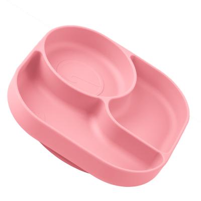 China Western Customize Baby Toddler Suction Plates Silicone Children Place Mat Dishes Infant Baby Bowl for sale