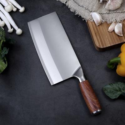 China Sustainable Super Sharp 3Cr13 Kitchen Knife With Sapele Wood Handle for sale