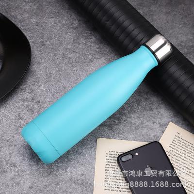 China Metal Sustainable Reusable Water Bottle Sports Leakproof Flask Perfect For Outdoor Sports Hot Or Cold Cola Shape Double Walled Thermos for sale