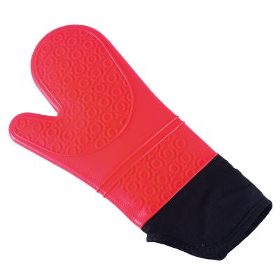 China Long Traditional Wholesale Microwave Silicone Heat Resistant Kitchen Oven Mitt for sale