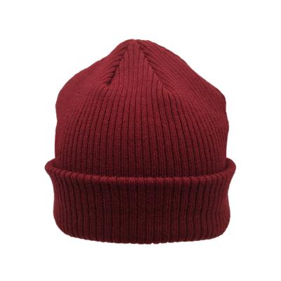 China Warm Soft Knitted Plain Beanie Hat Design You Own Logo Winter Hat Vintage COMMON for sale