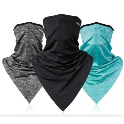 China Thin Sports Bandanas Headscarf Full Face Scarf Sports Climbing Neck Pad Ice Bib Tube Recycling Silk Headbands for sale