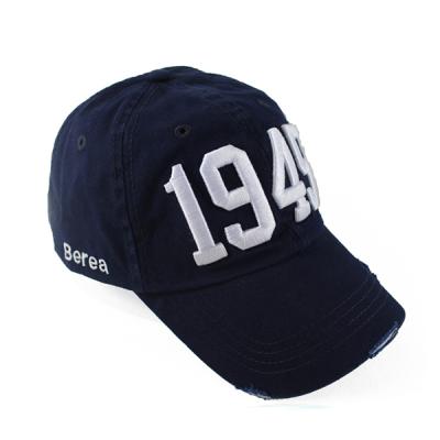 China 3D Baseball Cap COMMON Washed Embroidery Simple Distressed Baseball Caps for sale