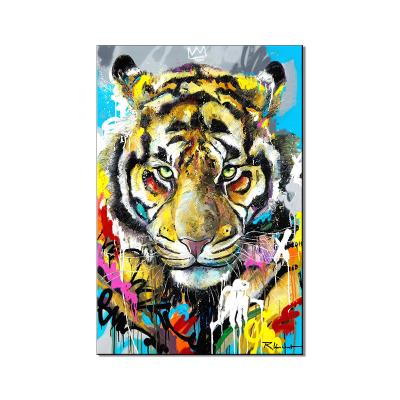 China Animal Design Canvas Prints With Handmade Oil Painting Large Size On The Wall for sale