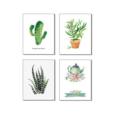 China Small Cute Plants Design Canvas Prints For Wall Decoration Office Or Home Decoration for sale