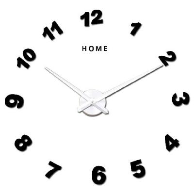 China Diy Acrylic Mirror Self-adhensive Stickers House Wall Clocks Modern Big Custom Wall Clocks for sale