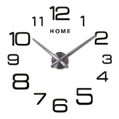 China Arabic Digital 3D Quartz DIY Custom Wall Clock Large Vintage Style Wall Clocks for sale