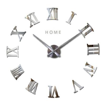 China Roman Digital 3D Quartz Diy Acrylic Miroir Wall Clock Large Hanging Wall Clock for sale