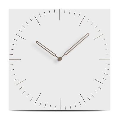 China Brief Modern Wall Clock Living Room Quartz Decorative Square Kitchen Wall Clocks Wood Mute Wall Clock for sale