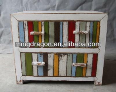 China China Chinese Antique Colorful Dish Storage Wooden Chest for sale