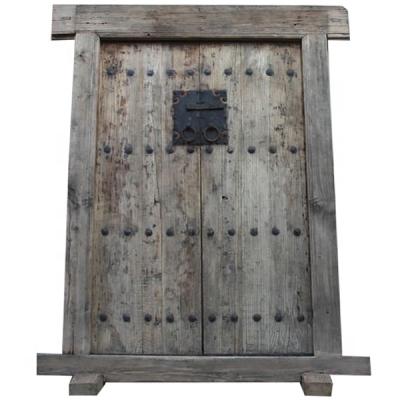 China Traditional Chinese Natural Original Recycled Elm Wood Folding Restored Antique Doors for sale