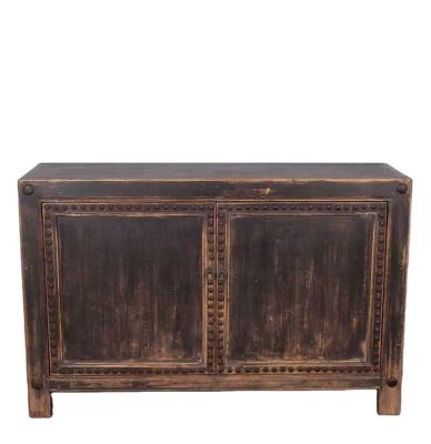 China (Other) Best Selling Hand Painted Antique Solid Wood Adjustable Living Room Furniture Living Room Storage Cabinet for sale