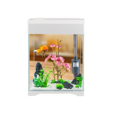 China Desktop Viable Glass Aquarium Sunsun Collapsible Fish Tank For Small Table Fish Tank for sale