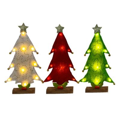 China Festival Stuff Christmas Decorations Presents Table Top Hanging Christmas Tree Lights Christmas Gift Small Trees Mini LED for sale