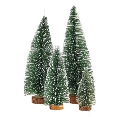 China Wholesale Christmas Tree Decoration Small Christmas Stuff Cedar Table Tops Festival Mini Tree Bar Shop Window Decorations for sale