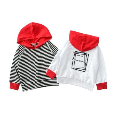 China New Breathable Oversized For Boy Kids Casual 2020 Black And White Gray With Stripe Cotton Multi Colored Hoodies for sale