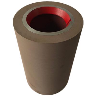 China Rice Mill Machine Parts 14inch Iron Drum Brown NBR Rice Mill Rubber Roller Roller Rice Mill for sale