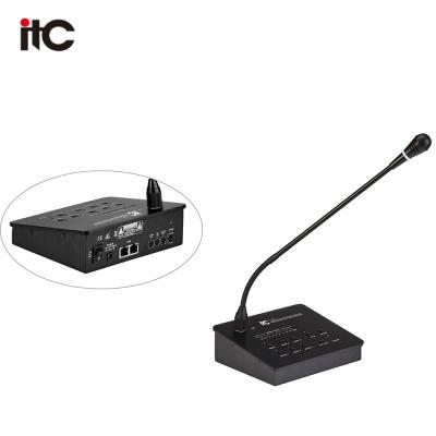 China PA System Remote Condenser Paging Microphone 6 ZONE zu verkaufen