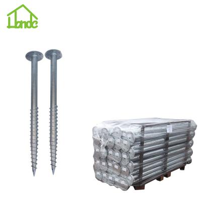 China HOT DIP GALVANIZED GROUND SCREW easily assembled IN ANCHOR BOLT for sale