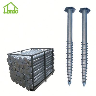 China Safe Ground Screw Pile For Solar Panel Bracket Installed By Ground Screw Machine for sale