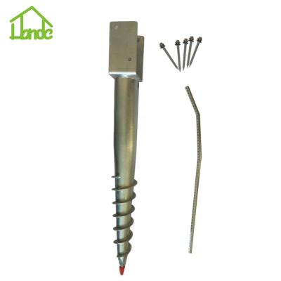 China Solar Power System Metal Auger Ground Screw Anchor for sale