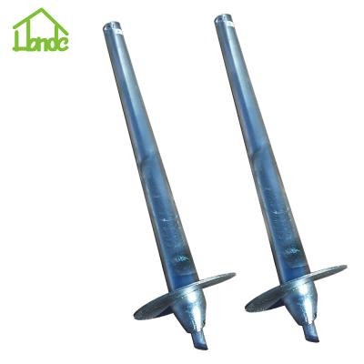 中国 Solar power system china good quality hot dip galvanized steel ground screw pile for solar mounting system 販売のため