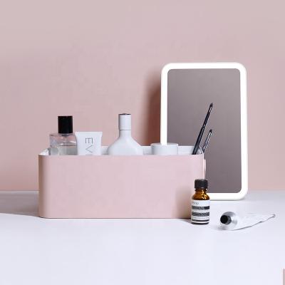 China Creative Way To Open Foldable Professional Box Beauty Makeup Vanity Box With Light for sale