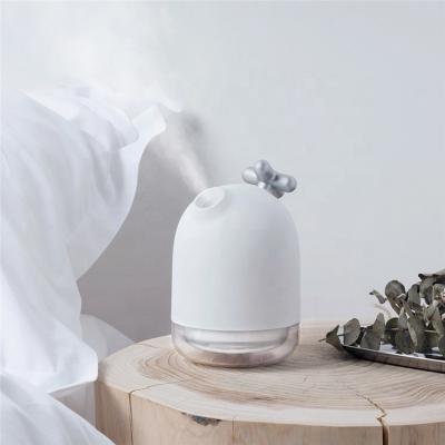 China Portable Mini Humidifier LED Night Light Portable USB Power Timer Control Air Mist Frosted Touch for Car Room for sale