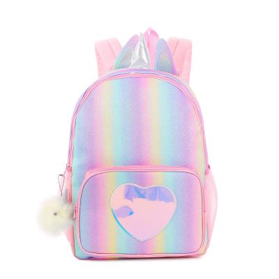 China The Other Mochila Rainbow Glitter Backpack Tending Unicorn School Backpack For Kids Girl Wholesale Rucksack for sale