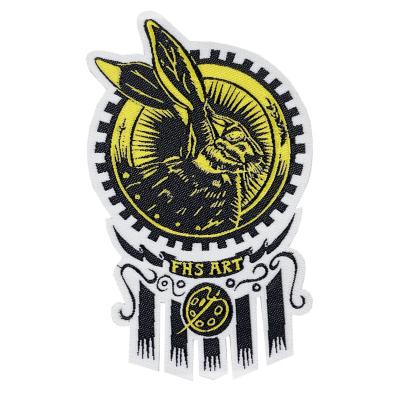 China Professional Bulk 3D Round Round Custom 3d Woven Patch for sale